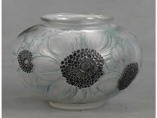 Rene Lalique Vase Dahlias