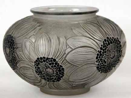 Rene Lalique Vase Dahlias
