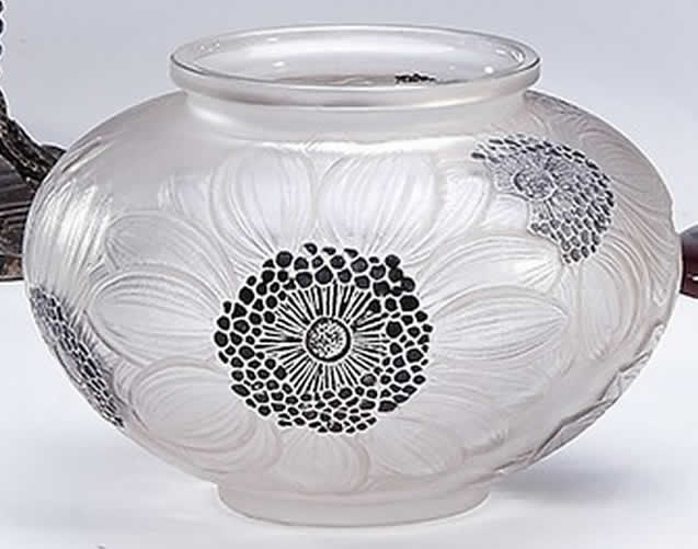 Rene Lalique Vase Dahlias
