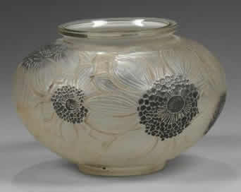 Rene Lalique Vase Dahlias