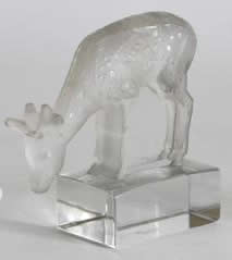 Rene Lalique Paperweight Daim