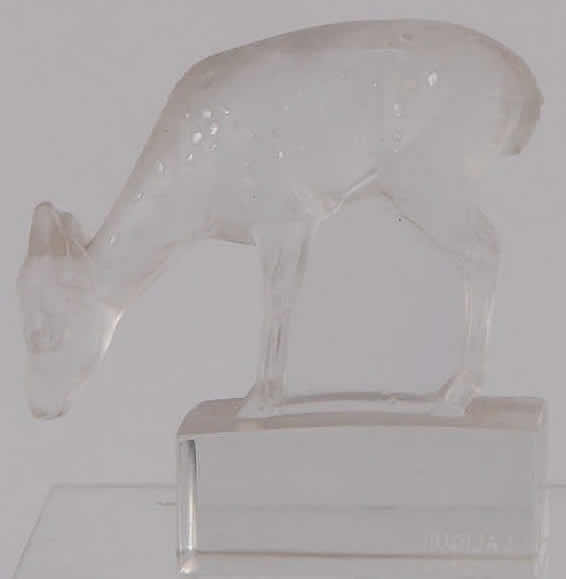 Rene Lalique Paperweight Deer