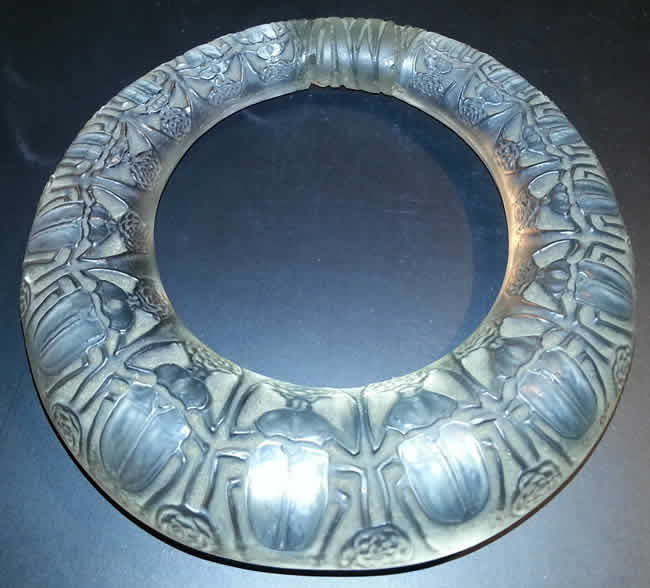 Rene Lalique Vase Deux Anneaux Scarabees