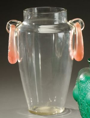Rene Lalique Deux Anneaux Scarabees Vase