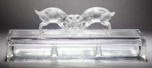 Rene Lalique Deux Chevres Box
