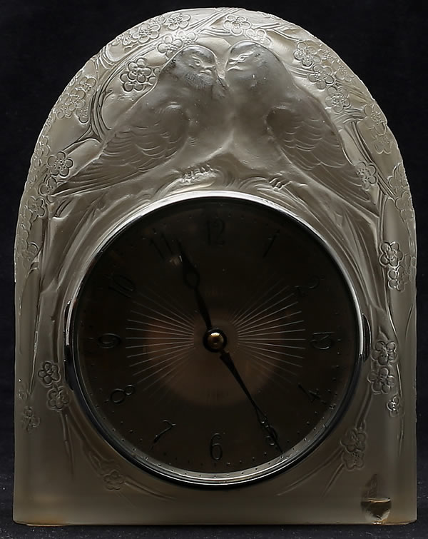 Rene Lalique Clock Deux Colombes