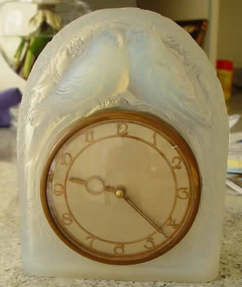 Rene Lalique Clock Deux Colombes
