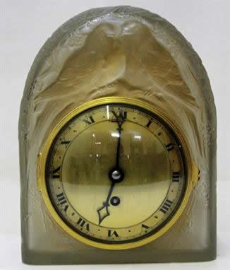 Rene Lalique Clock Deux Colombes