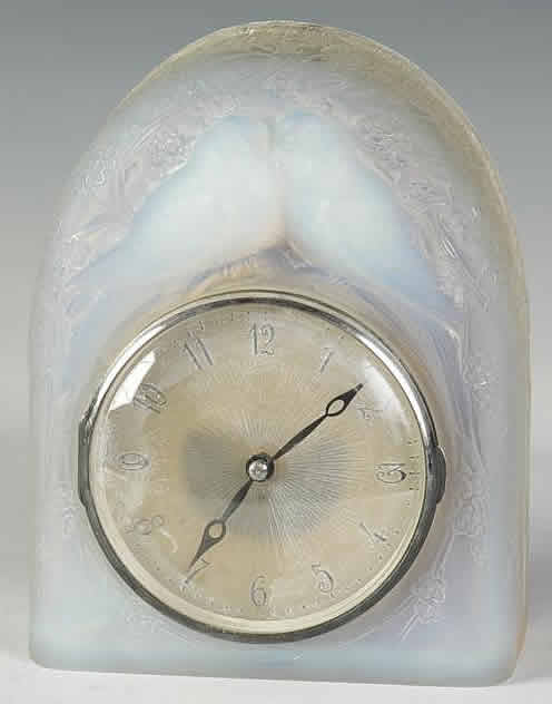 Rene Lalique Clock Deux Colombes