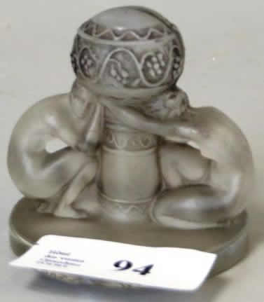 Rene Lalique Card Holder Deux Figurines