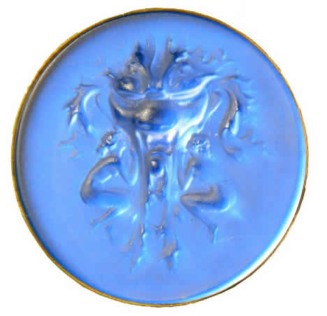 Rene Lalique Brooch Deux Figurines Et Masque