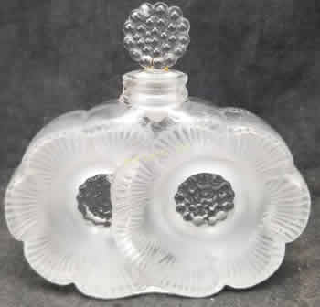 Rene Lalique Perfume Bottle Deux Fleurs