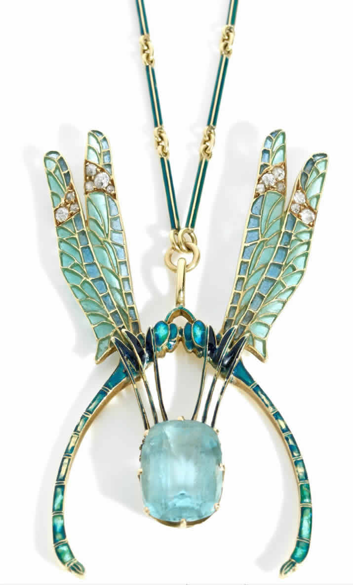Rene Lalique Deux Libellules Pendant