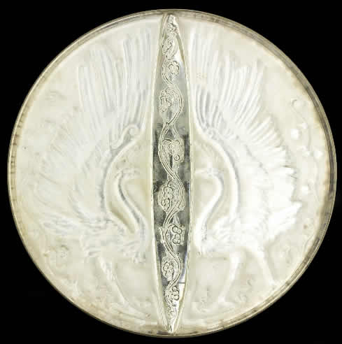 Rene Lalique Hand Mirror Deux Oiseaux