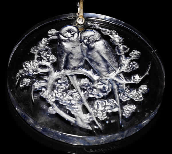 Rene Lalique Pendant Deux Perruches