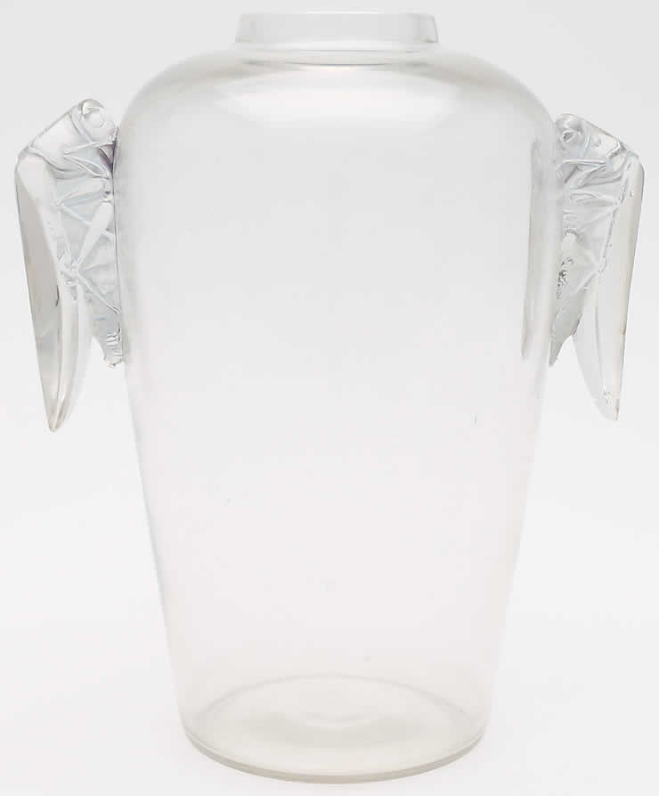 Rene Lalique Deux Sauterelles Vase