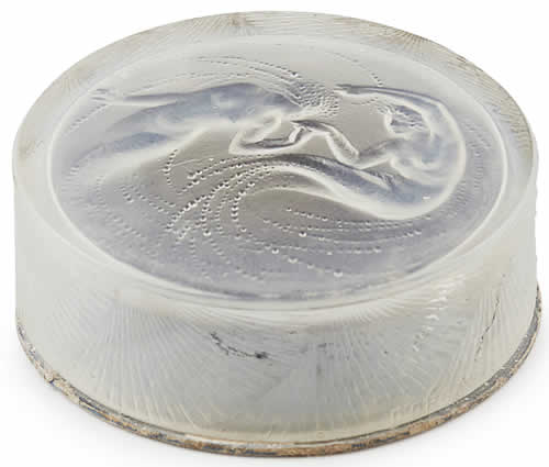 Rene Lalique Powder Box Deux Sirenes