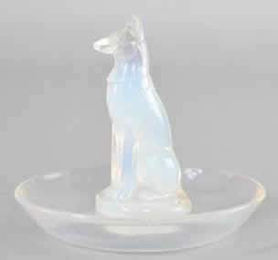 Rene Lalique Ashtray Dog