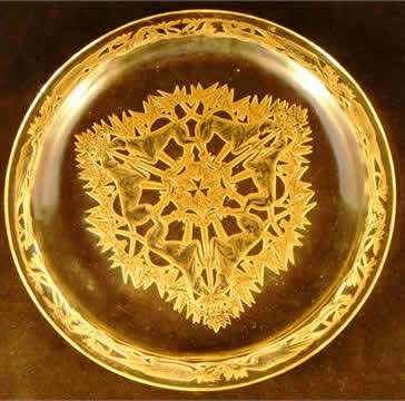 Rene Lalique Plate Dogs