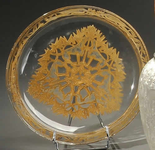 Rene Lalique Plate Dogs