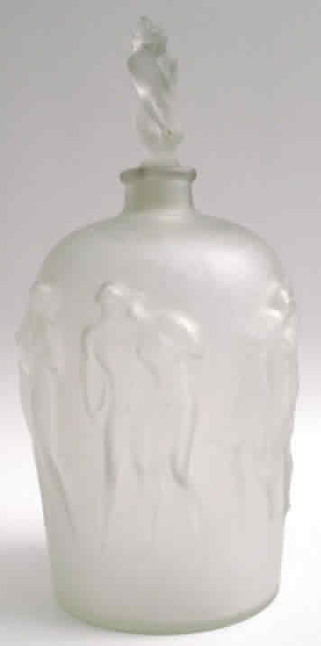 Rene Lalique Vase Douze Figurines Avec Bouchon Figurine