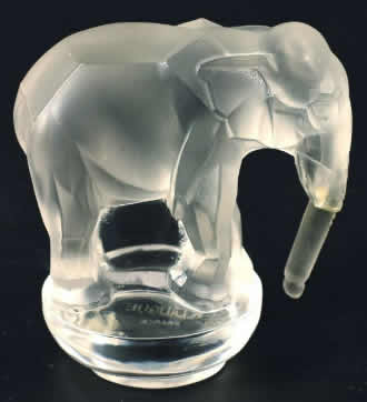 Rene Lalique Paperweight Elephant