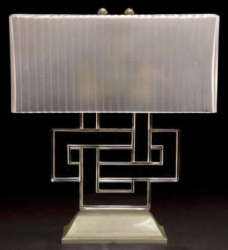Rene Lalique Table Lamp Entrelacs