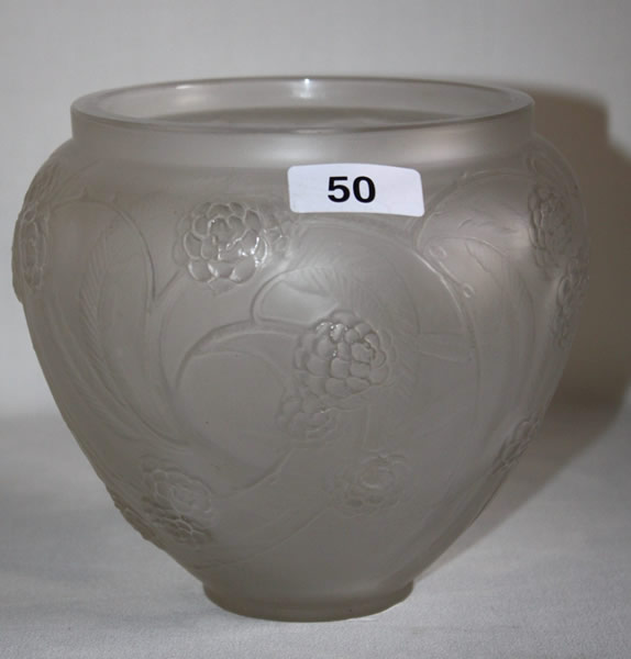 Rene Lalique Vase Nefliers