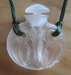 Rene Lalique Perfume Bottle Eucalyptus D'Orsay Pendant