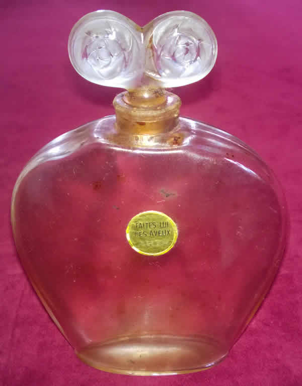 Rene Lalique Perfume Bottle Faites Lui Mes Aveux