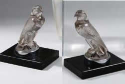 Rene Lalique Bookend Falcon