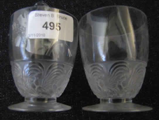 Rene Lalique Cocktail Glass Faverolles
