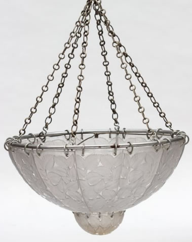 Rene Lalique Lustre Feuilles De Charme