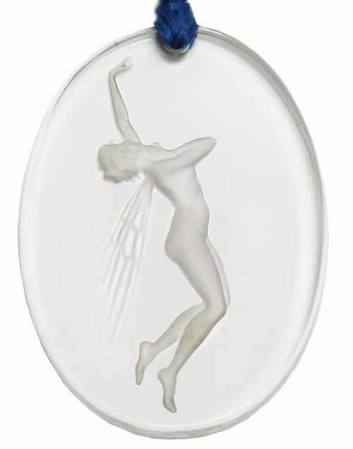 Rene Lalique Figurine Ailee Pendant
