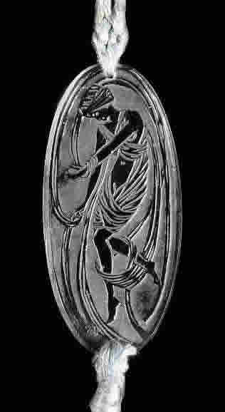 Rene Lalique Pendentif Figurine Drapee