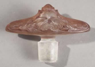 Rene Lalique Cane Handle Fleurs