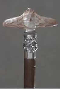 Rene Lalique Fleurs Cane Handle