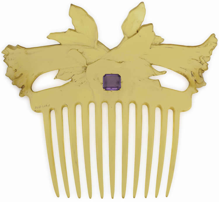 Rene Lalique Flower Blossoms Comb