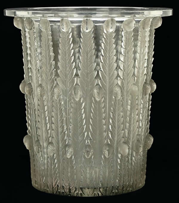Rene Lalique Ice Bucket Fougeres