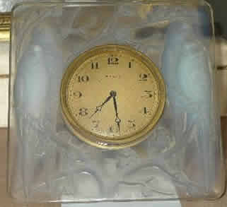 Rene Lalique Clock Four Birds
