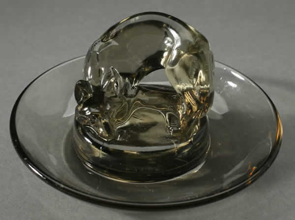Rene Lalique Ashtray Fox