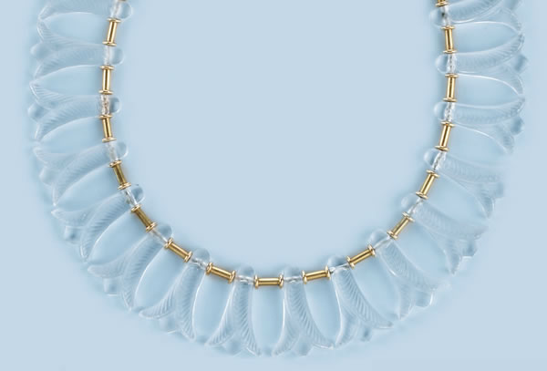 Rene Lalique Necklace Fuchsias
