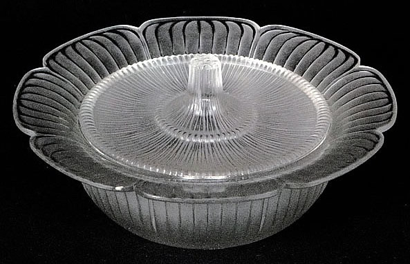 Rene Lalique Covered Bowl Gatinais