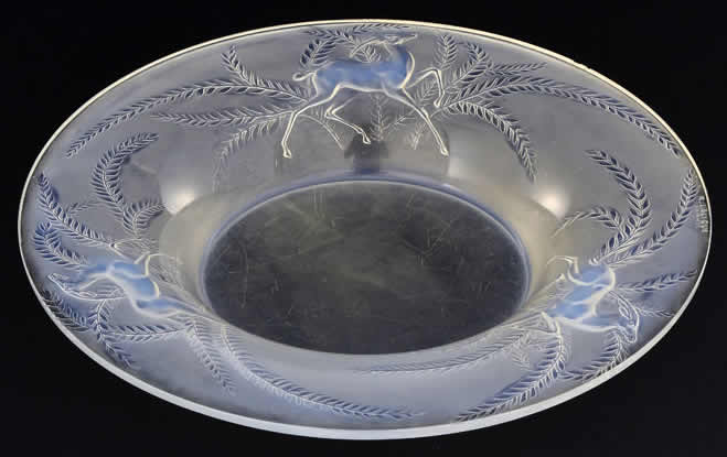 Rene Lalique Bowl Gazelles