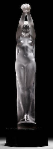Rene Lalique Statue Grande Nue Bras Leves