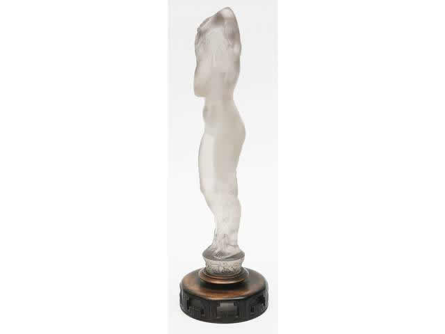 Rene Lalique Statue Grande Nue Socle Lierre