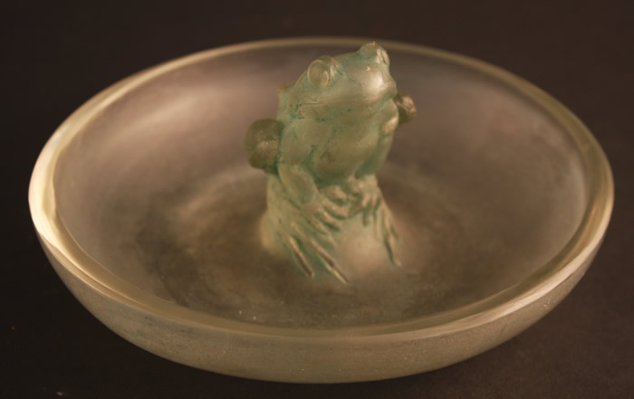 Rene Lalique Grenouille Tete Dressee Cire Perdue Ashtray