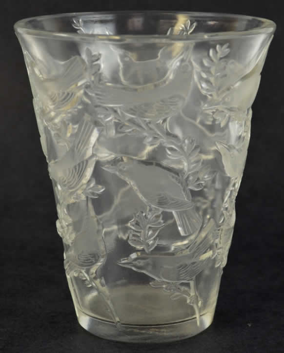 Rene Lalique Vase Grives