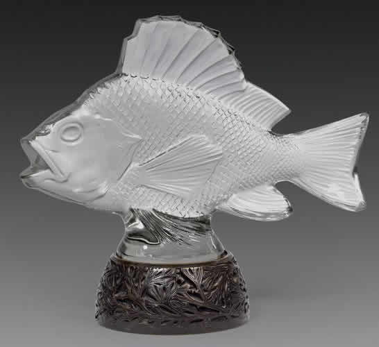 Rene Lalique Decoration Gros Poisson Algues