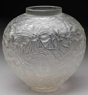 Rene Lalique Vase Gui